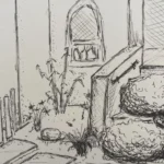 CROQUIS jardinet N&B