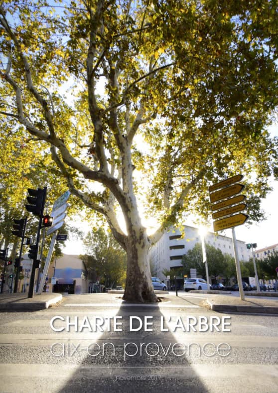 couverture de la chartre de l'arbre publiée par la ville d'Aix-en-Provence